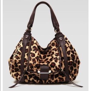 Kooba Jonnie Calf hair Leopard Hobo bag